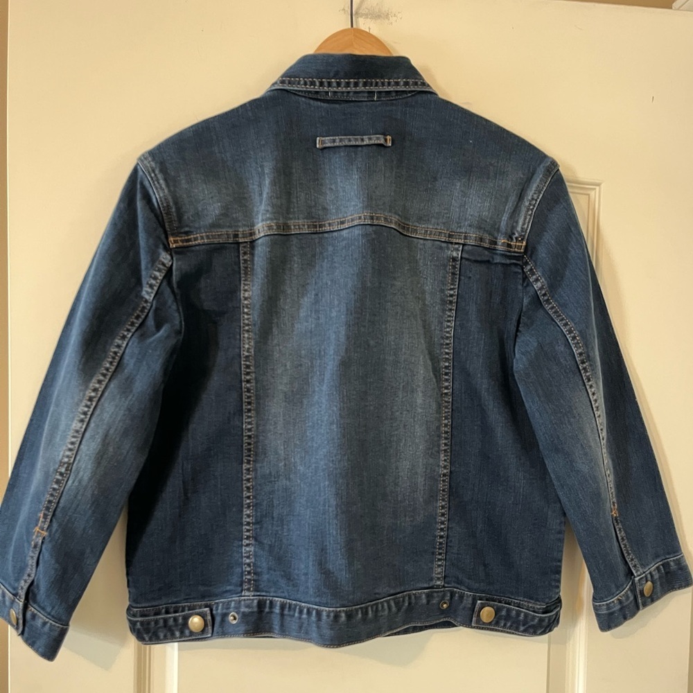 GINGERsnaps Brand Dark Denim Jacket Women’s Size Medium - Picture 4 of 16